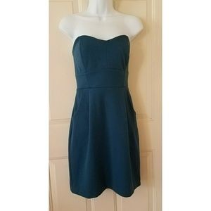 🛍 Lauren Conrad Teal Strapless Dress